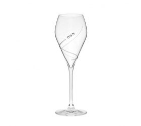 Pohár na víno prosecco 230ml, sada 4ks CRYSTALS