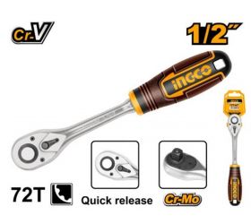 Račňa 1/2" Cr-Vm 255mm, 72 zubov INGCO INDUSTRIAL