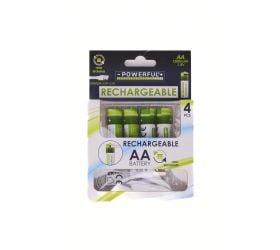 Monočlánok/batéria nabíjacia AA 1200mAh 1.5V, LITIUM-ION, 4ks, USB-C