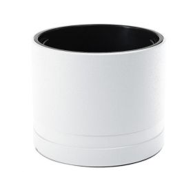 Kvetináč plastový, priemer 430 mm, KOMA, biely, výška 380 mm, s vložkou