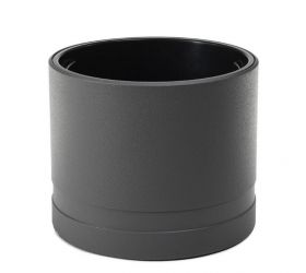 Kvetináč plastový priemer 430 mm, KOMA, antracit, výška 380 mm, s vložkou