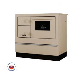 Sporák ÖKONOM 85/FIKO DeLuxe, 7kW, krémový, pravý
