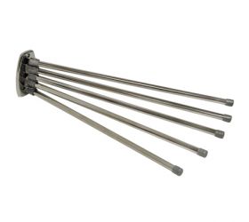 Vešiak na uterák 5-ramenný, CHROM, 50cm