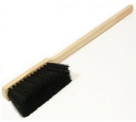 Metlička ručná drevená, 80cm, dlhá, čierne štetiny
