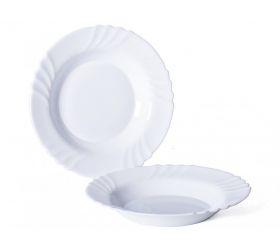 Tanier hlboký, priemer 23cm, EBRO biely