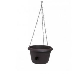 Kvetináč závesný, priemer 30cm, samozavlažovací, plastový, SIESTA, hnedý