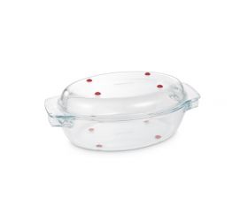 Oválny pekáč s poklopom GrandCHEF, 35x21cm, sklenený
