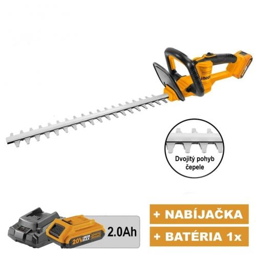 Nožnice na plot AKU CHTLI20018 INGCO 20V KIT P20S