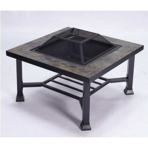 Ohnisko oceľové štvorec s obkladom 92x92cm GARDENKUS KLC