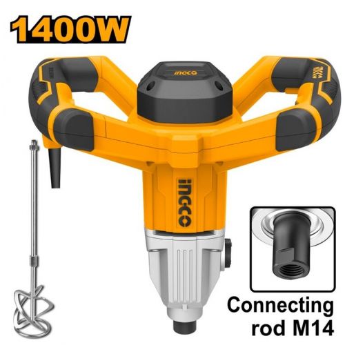 Miešadlo stavebné MX214008 INGCO, 1400W, 220V, M14 INDUSTRIAL KLC