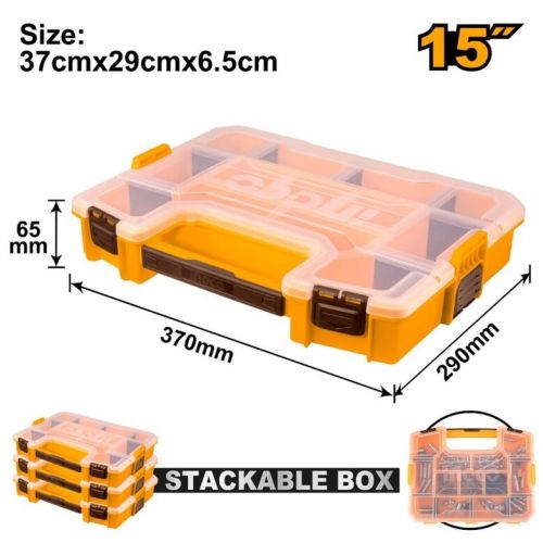 Organizér stohovateľný 37x29x6,5cm INGCO KLC