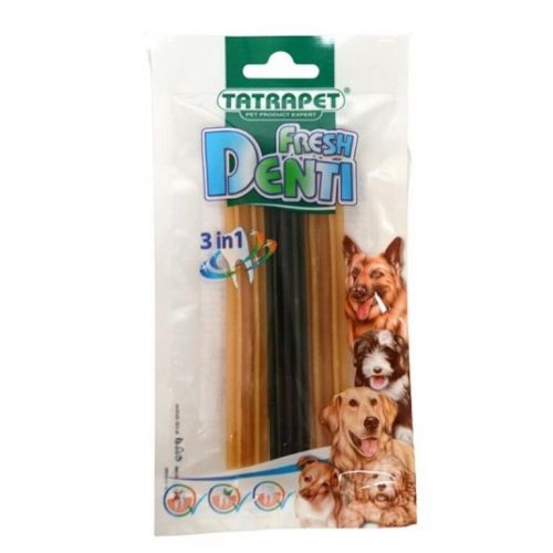 Tyčinka pre psa - hviezda dentálna, bal. 3ks, FRESH DENTI