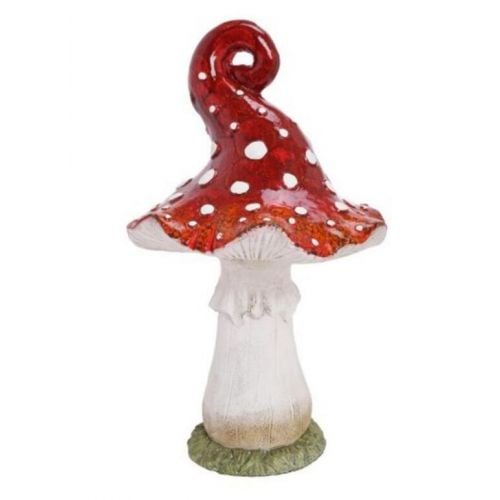 Dekorácia muchotrávka 48,8 cm MGO červená