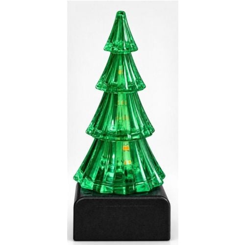 Dekorácia stromček LED 15 cm zelený