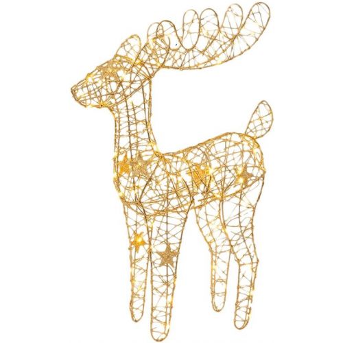 Dekorácia  jeleň, 75xLED, teplá biela, 50cm, 3xAA  MagicHome Vianoce