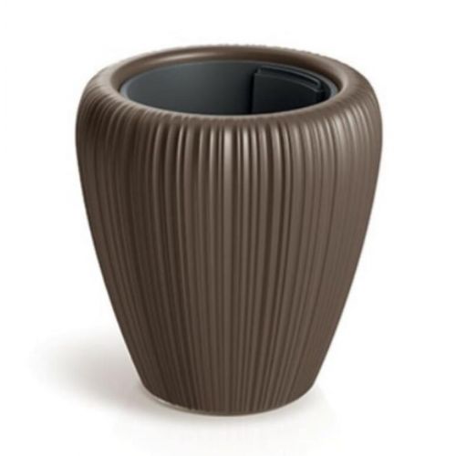 Kvetináč UH o395 mm OROBO hnedý výška 420 mm s vložkou