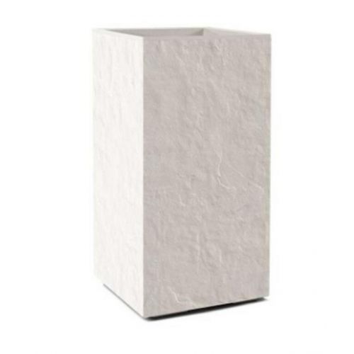 Kvetináč UH 286x286 mm KARO kameň béžový výška 594 mm na kolieskach