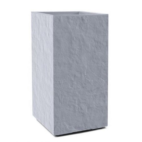 Kvetináč UH 286x286 mm KARO kameň sivý výška 594 mm na kolieskach