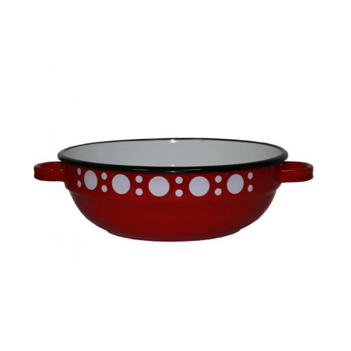 Misa sedliacka smaltovaná 30 cm / 4,7l dekor Bodky