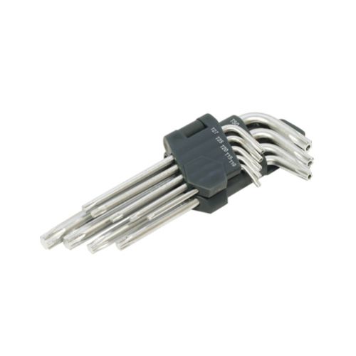 Kľuč TORX, sada 9ks, CrVa