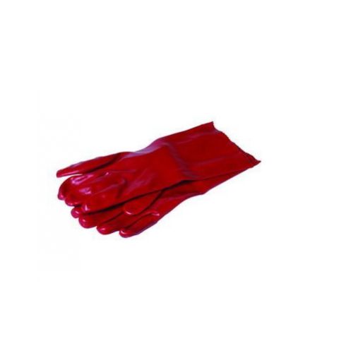 Rukavice máčané, PVC RAY 35 10", červené