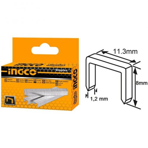Sponky do zošívačky 11,3 x 1,2 x 8mm 1000ks INGCO KLC