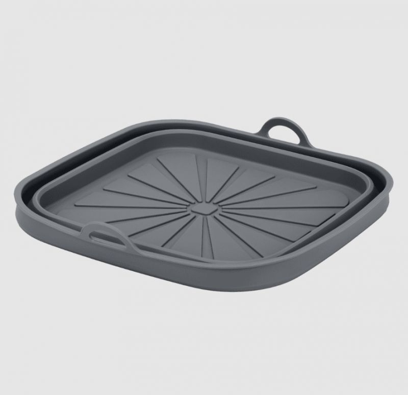 Forma silikónová skladacia štvorcová, 21,5 x 21,5 x 2 – 5cm, do teplovzdušnej fritézy, METALTEX