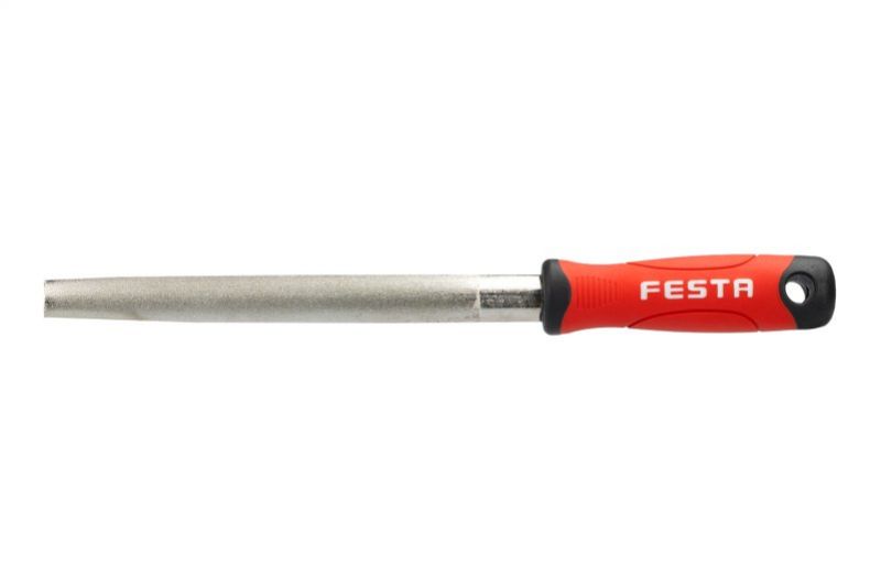 Polkruhový diamantový pilník na obkladačky, 160mm, FESTA