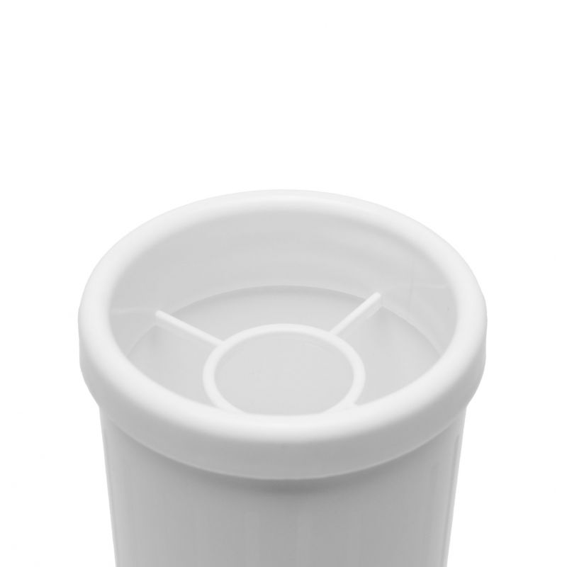 Váza na hrob 30cm biela so záťažou