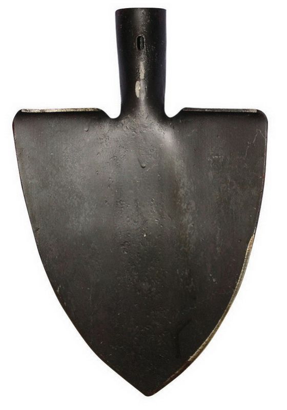 Rýľ bez násady, so stúpačkou, špicatý, kovový