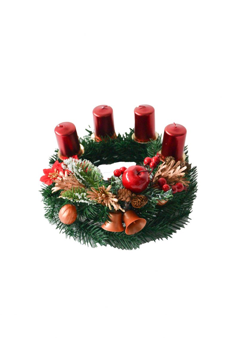 Adventný veniec, mix dekorov foto3