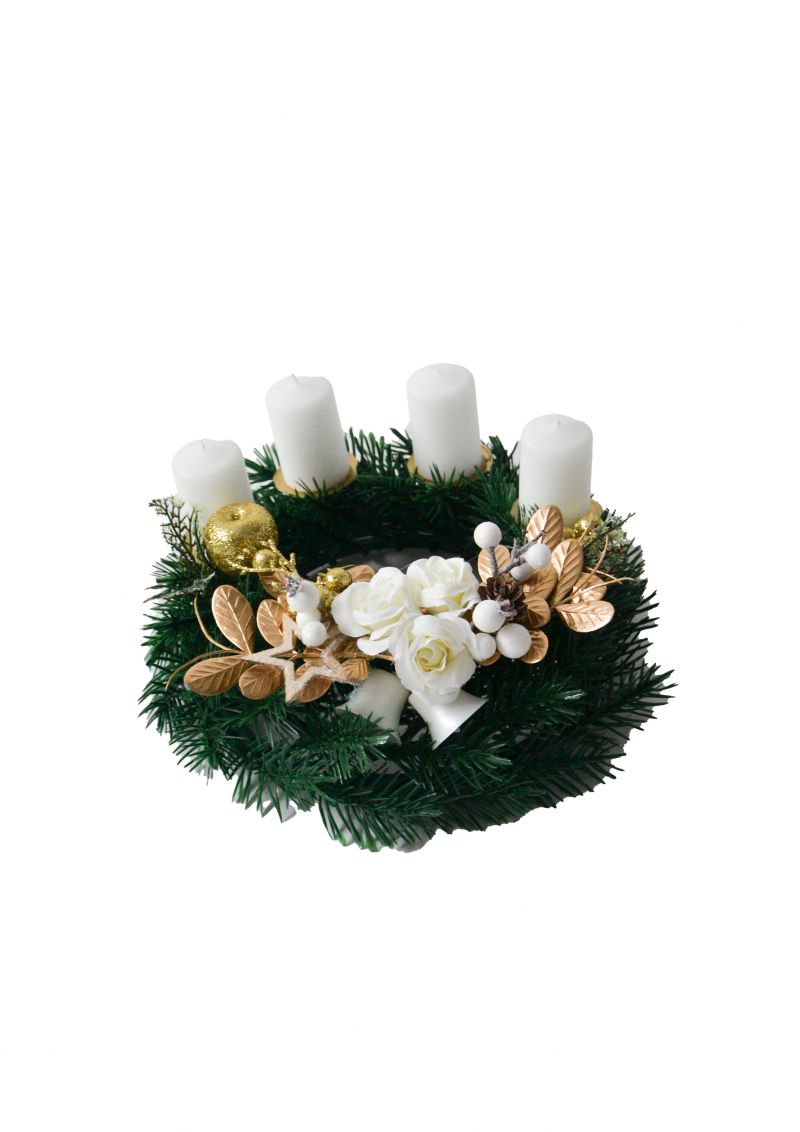 Adventný veniec, mix dekorov foto4