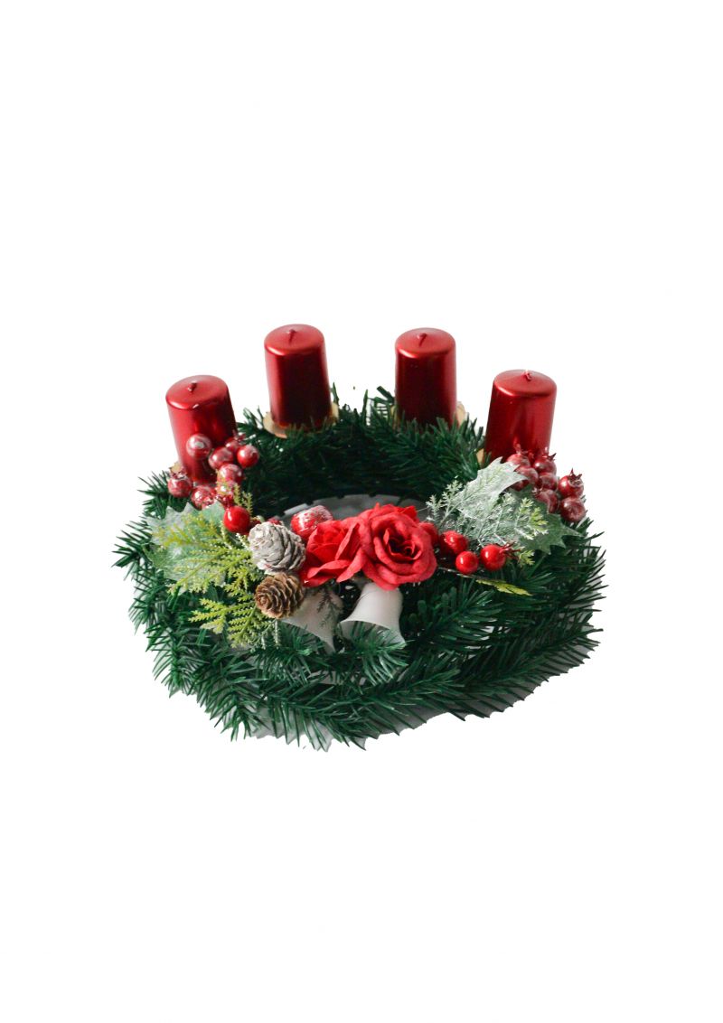 Adventný veniec, mix dekorov foto5