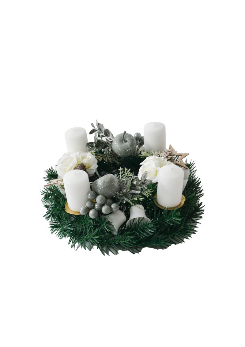 Adventný veniec, mix dekorov foto7