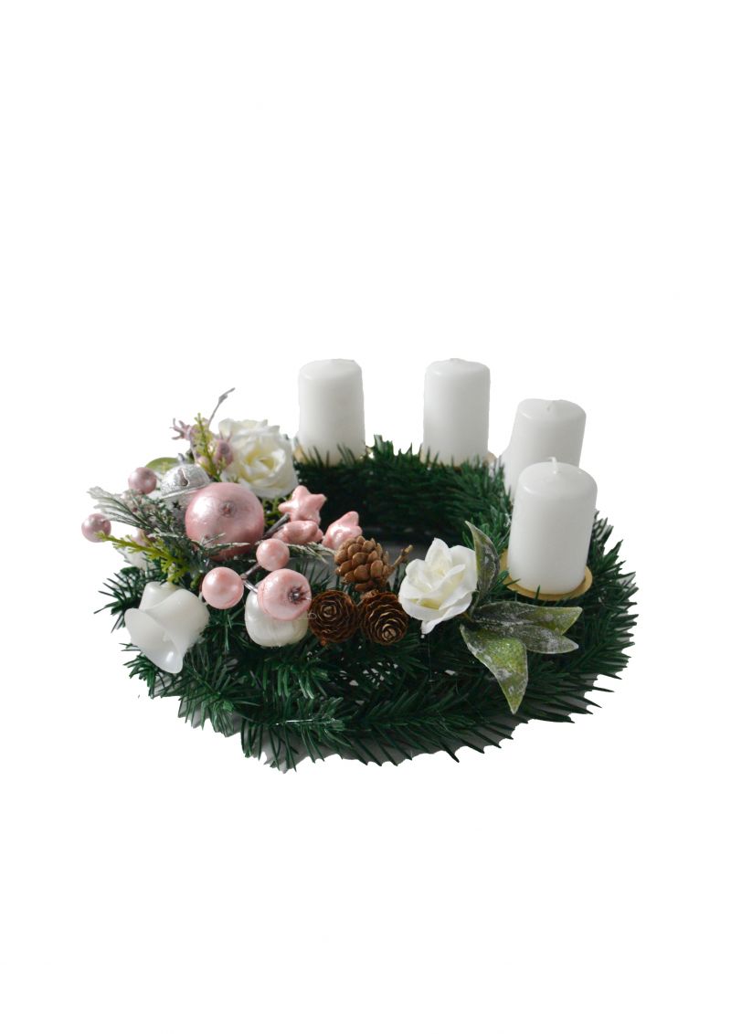 Adventný veniec, mix dekorov foto9