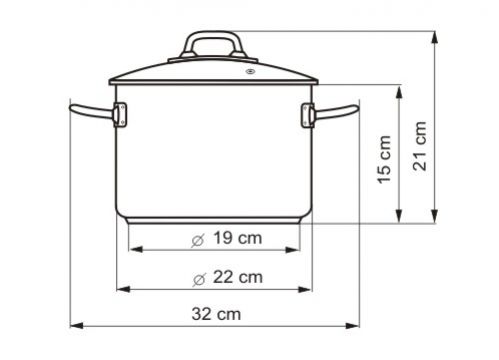 Hrniec nerez s pokrievkou 5,5l, 22cm, PROFESSIONAL Kolimax foto2