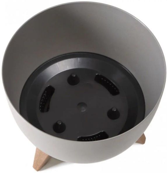 Kvetináč plastový, priemer 29cm, ROMA, antracit