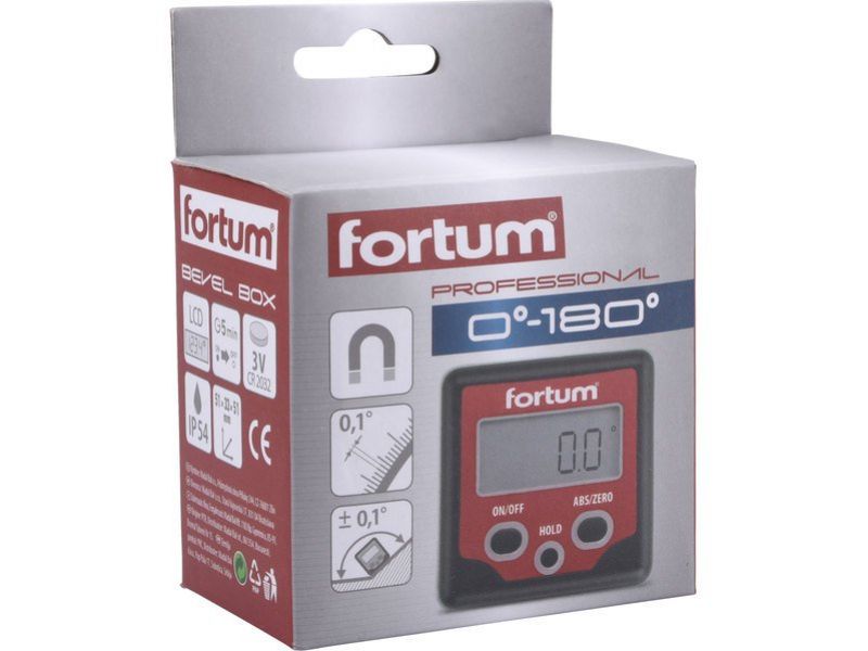 FORTUM Digitálny sklonomer, rozsah merania 0,05-40m foto3