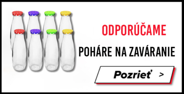 baner s ponukou pohárov na zaváranie